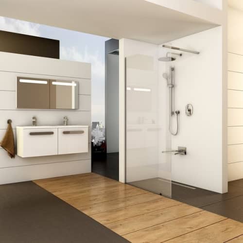 Купить Ограждение Ravak Walk-In Wall душевое Transparent блестящее 2000х1200 мм по низкой цене