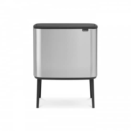 Купить Бак Brabantia Touch Bin Bo мусорный, стальной матовый, FPP, 11+23 л по низкой цене