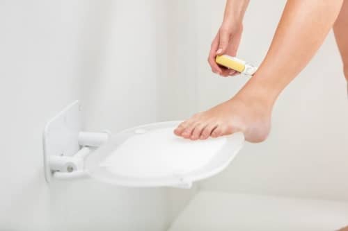 Купить Сиденье Ravak Ovo Chrome универсальное для душа складное Clear/White по низкой цене