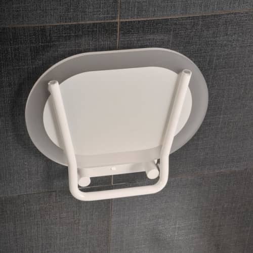 Купить Сиденье Ravak Ovo Chrome универсальное для душа складное Clear/White по низкой цене