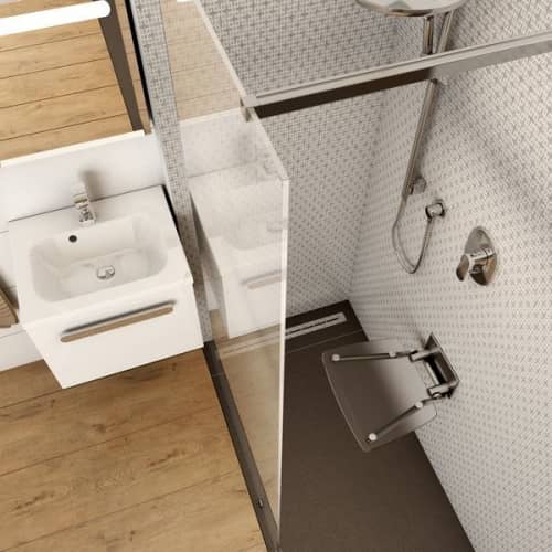 Купить Сиденье Ravak Ovo B универсальное для душа складное Clear по низкой цене