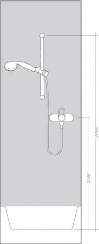 Душевой гарнитур Hansgrohe Croma 100 Multi 27775000