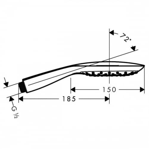 Душевой гарнитур Hansgrohe PuraVida Unica 27853000