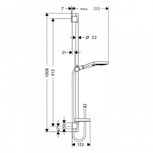 Душевой гарнитур Hansgrohe Raindance Select S 120 26631400