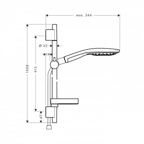Душевой гарнитур Hansgrohe Raindance Select S 150 27803000