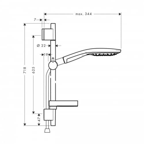 Душевой гарнитур Hansgrohe Raindance Select S 150 27802400