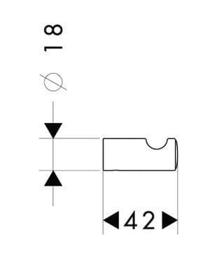 Купить Крючок Hansgrohe Logis Classic 41611000 по низкой цене