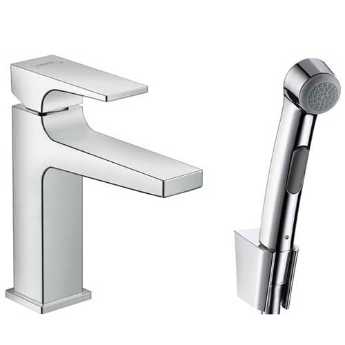 Купить Смеситель Hansgrohe Metropol 32520000 для биде c гигиеническим душем по низкой цене