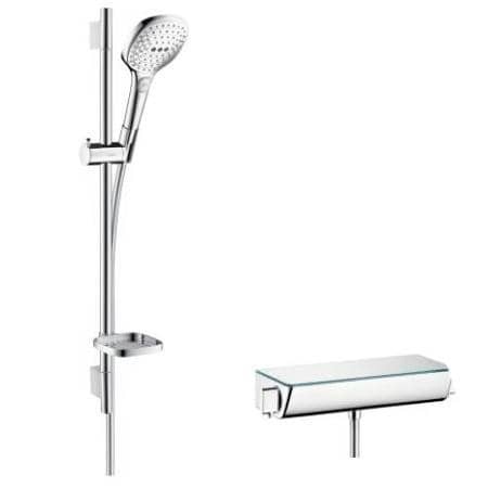 Душевой гарнитур Hansgrohe Raindance Select E 120 27038400 с термостатом белый/хром