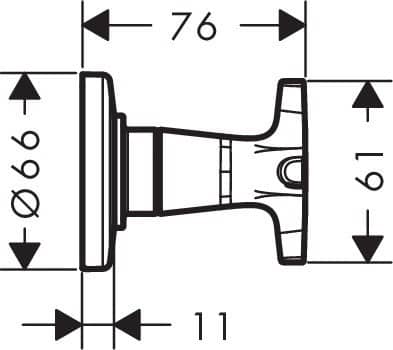Купить Вентиль Hansgrohe Logis Classic запорный 71976000 по низкой цене
