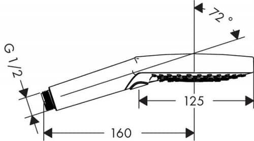 Купить Душ Hansgrohe Raindance Select S 120 26014000 ручной по низкой цене