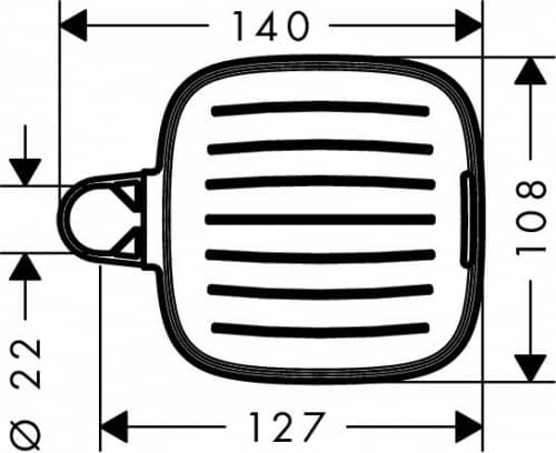 Купить Мыльница Hansgrohe Cassetta E 26519000 по низкой цене