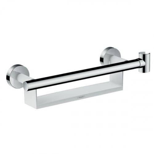 Купить Поручень Hansgrohe Comfort 26328400 для ванной с полочкой и держателем для душа по низкой цене
