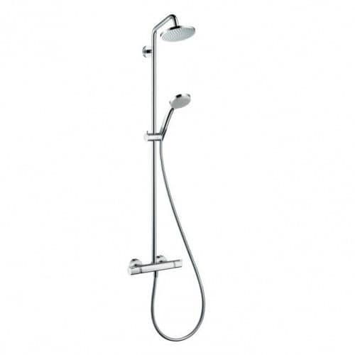 Купить Стойка Hansgrohe Croma Showerpipe 1jet 27135000 душевая с термостатом по низкой цене