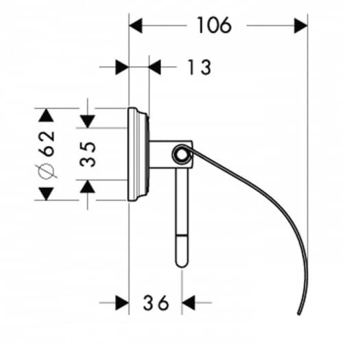 Купить Держатель Hansgrohe Logis Classic для туалетной бумаги 41626000 по низкой цене