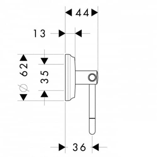 Купить Держатель Hansgrohe Logis Classic для туалетной бумаги 41626000 по низкой цене