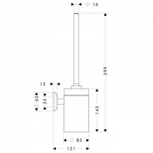 Купить Ершик Hansgrohe Logis Classic подвесной 41632000 по низкой цене
