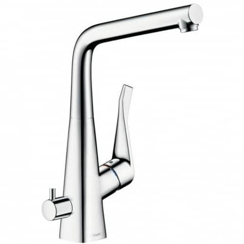 Купить Смеситель Hansgrohe Metris 320 14888000 для кухни с запорным вентилем по низкой цене