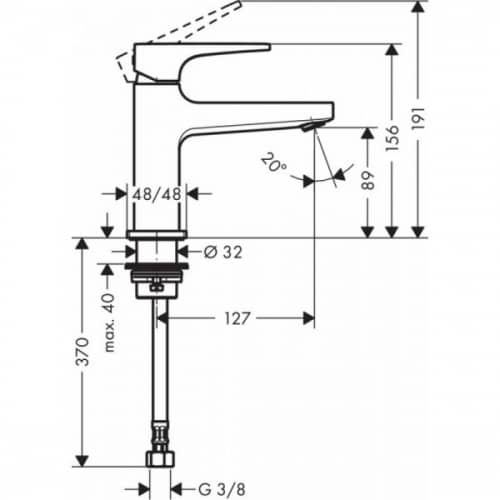 Купить Кран для холодной воды Hansgrohe Metropol 32501000 по низкой цене