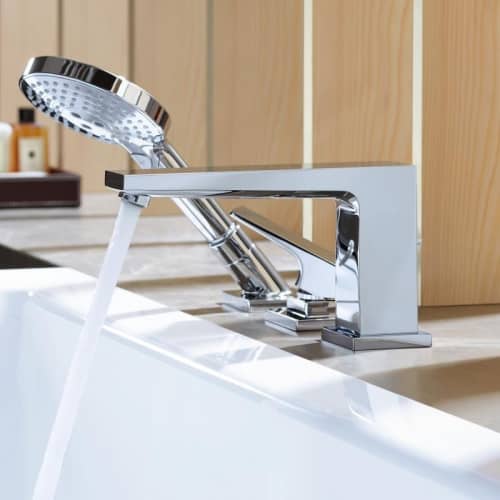 Купить Смеситель Hansgrohe Metropol 74550000 на борт ванны по низкой цене