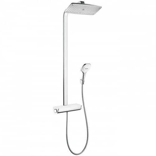 Купить Стойка Hansgrohe Raindance Select E 360 EcoSmart 27286400 душевая белый/хром по низкой цене