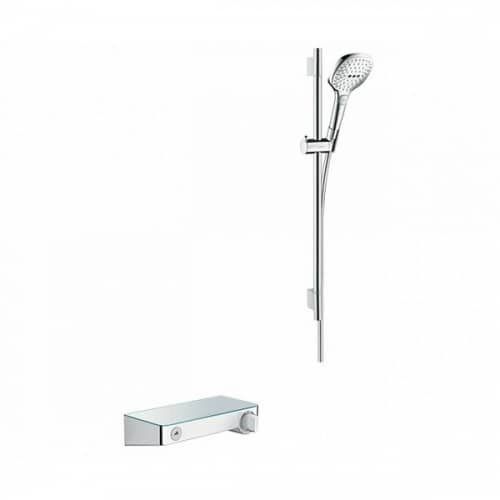 Душевой гарнитур Hansgrohe ShowerTabLet'select 27026400 с термостатом белый/хром