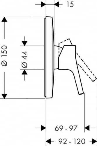 Смеситель для душа Hansgrohe Talis S 72606000