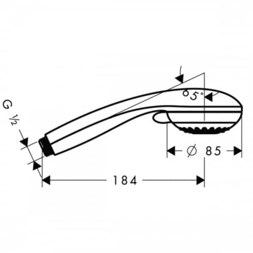 Купить Душ Hansgrohe Crometta 85 Multi 28563000 ручной по низкой цене