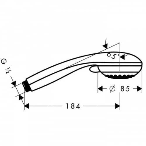 Купить Душ Hansgrohe Crometta 85 Vario 28562000 ручной по низкой цене