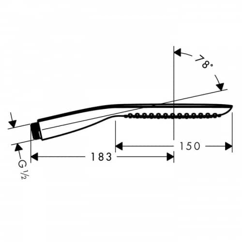Купить Мини-душ Hansgrohe PuraVida 120 28558400 ручной по низкой цене