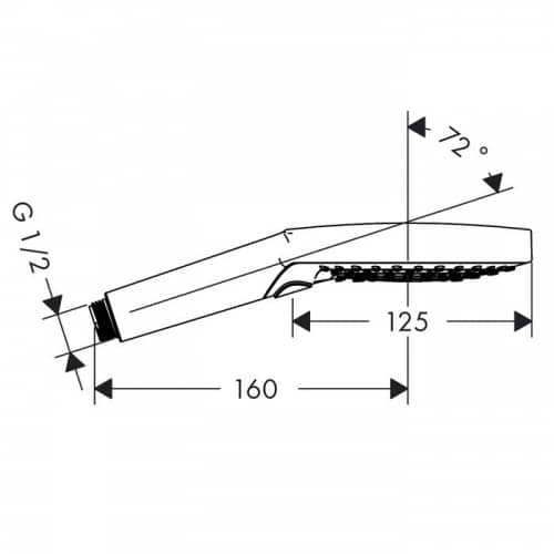 Купить Душ Hansgrohe Raindance Select S 120 Air 26530000 ручной по низкой цене