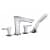 Купить Смеситель Hansgrohe PuraVida 15446000 на борт ванны хром по низкой цене