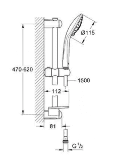 Душевой гарнитур Grohe Euphoria 27243001