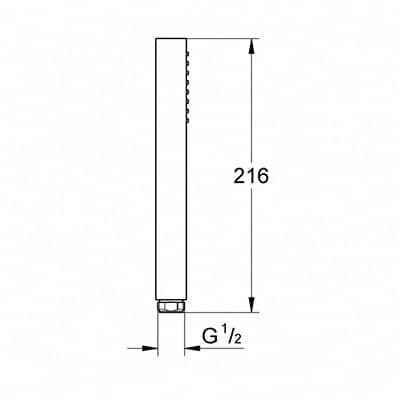 Купить Душ Grohe Euphoria Cube 27699000 ручной по низкой цене