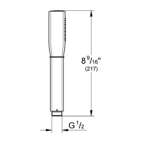 Купить Душ Grohe Rainshower Grandera Stick 26037000 ручной по низкой цене