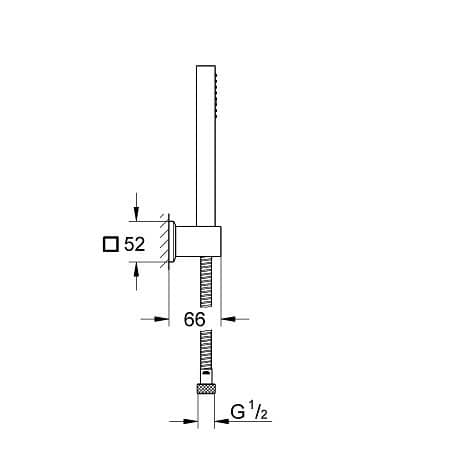Душевой гарнитур Grohe Euphoria Cube 27889000