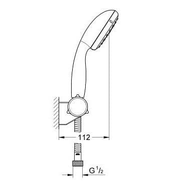 Душевой гарнитур Grohe New Tempesta 2760100E