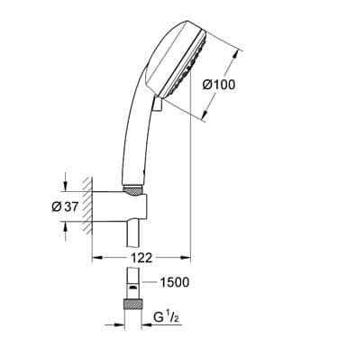 Душевой гарнитур Grohe New Tempesta Cosmopolitan 27588001