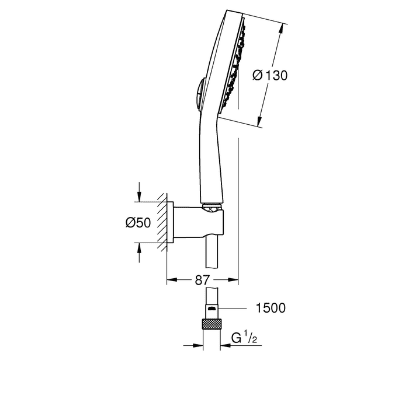 Душевой гарнитур Grohe Power&Soul Cosmopolitan 26174000
