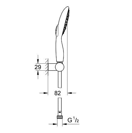 Душевой гарнитур Grohe Power&Soul 27742000