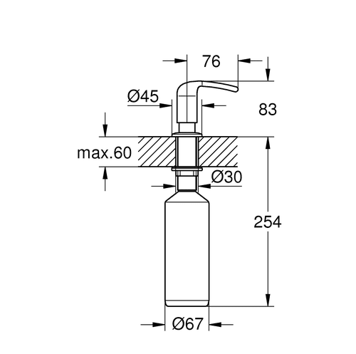 Купить Дозатор Grohe Zedra 40553000 жидкого мыла по низкой цене