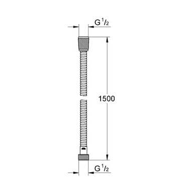 Купить Шланг Grohe Ondus 28143LS0 душевой 150 см по низкой цене