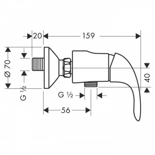 Смеситель для душа Hansgrohe Focus E 31760000