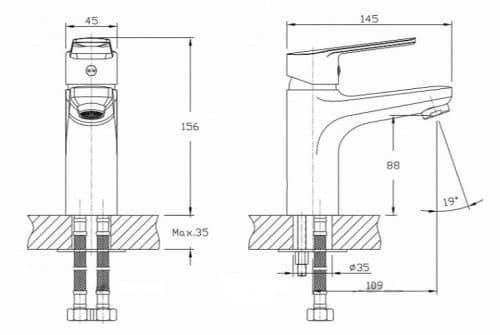 Купить Смеситель Rush Balearic для раковины BA3935-11 по низкой цене