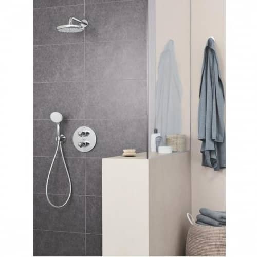 Купить Душ Grohe Tempesta 210 26411000 верхний с душевым кронштейном по низкой цене