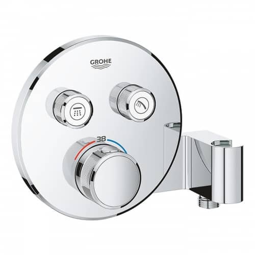 Купить Термостат Grohe Grohtherm SmartControl внешняя часть 29120000 со встроенным держателем ручного душа по низкой цене