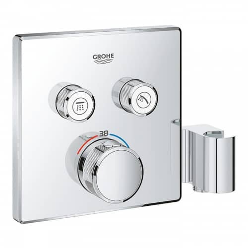 Купить Термостат Grohe Grohtherm SmartControl внешняя часть 29125000 со встроенным держателем ручного душа по низкой цене