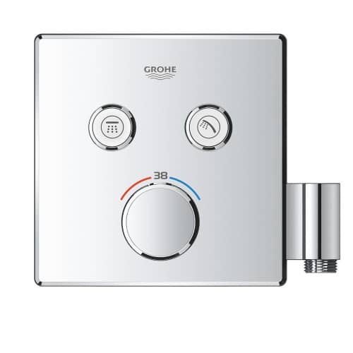 Купить Термостат Grohe Grohtherm SmartControl внешняя часть 29125000 со встроенным держателем ручного душа по низкой цене
