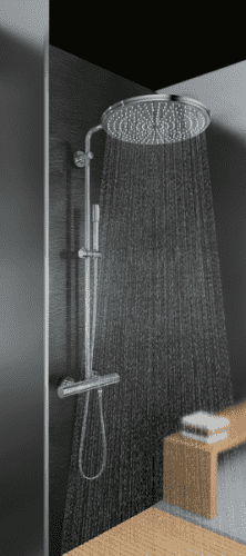 Купить Стойка Grohe Rainshower System 400 27174001 душевая с термостатом по низкой цене