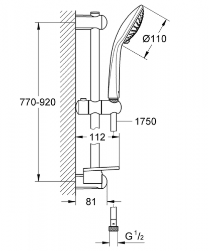 Душевой гарнитур Grohe Euphoria 27227001